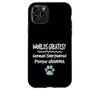 Custodia per iPhone 11 Pro Worlds Greatest Tedesco Capelli Corti Puntatore Nonna Cane Zampa