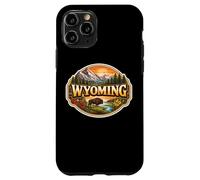 Custodia per iPhone 11 Pro Wyoming Souvenir Stato Visitatore Memorabilia Viaggiatore Turistico