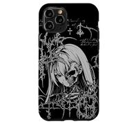 Custodia per iPhone 11 Pro Y2K Grunge Anime Goth Alt Sigilism Japanese Zombie Graphic