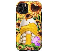 Custodia per iPhone 11 Pro Yellow Gnome In Easter Chick Costume For Sunflower Lovers
