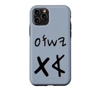 Custodia per iPhone 11 Pro Yeshua Aleph Tav Gesù Primo Ultimo in Ebraico Paleo (nero)