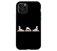 Custodia per iPhone 11 Pro Yoga Sport Esercizio Meditazione Relax Divertente Cane Yoga Pose