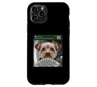 Custodia per iPhone 11 Pro Yorkshire Terrier c'è movimento alla tua porta di casa Yorkie