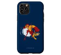 Custodia per iPhone 11 Pro Young Justice Splatter Art Kid Flash Logo