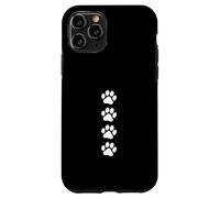 Custodia per iPhone 11 Pro Zampa di gatto Stampe Step Animal Footsteps