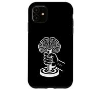 Custodia per iPhone 11 Progettazione di intelligenza artificiale cyborg digitale cervello