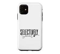 Custodia per iPhone 11 Progettazione selettiva di citazioni introverse sociali