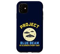 Custodia per iPhone 11 Progetto Blue Beam Retro UFO Fantascienza Design Divertente