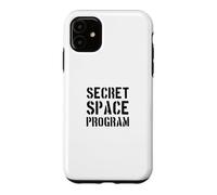 Custodia per iPhone 11 Programma spaziale segreto/divertente design UFO Alien Conspiracy