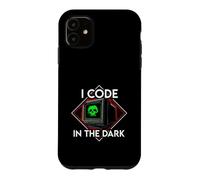Custodia per iPhone 11 Programmer I Code In The Dark Retro Hacker Skull