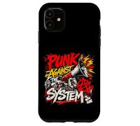 Custodia per iPhone 11 Punk contro il sistema - Protesta ribelle del punk rock