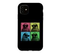 Custodia per iPhone 11 Quaker Parrot Pop Art Divertente Monaco Parrocchetto Amante Photo Booth