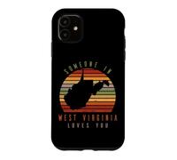 Custodia per iPhone 11 Qualcuno in West Virginia ama voi Vintage State Retro