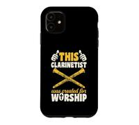 Custodia per iPhone 11 Questo clarinettista è stato creato per adorare il clarinetto cristiano