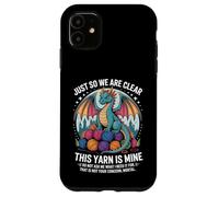Custodia per iPhone 11 Questo filato è mio Dragon Yarn Hoarder Humor
