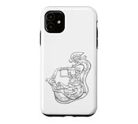 Custodia per iPhone 11 Quetzalcoatl. Serpente piumato. Olmeco. Mesoamericano. Messico