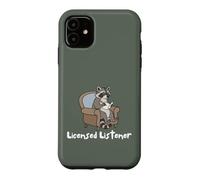 Custodia per iPhone 11 Raccoon Licensed Listener Therapy School Graduation