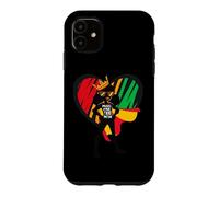 Custodia per iPhone 11 Ragazza Nera Magia Forte Girly Super Brave Hero Marrone Ragazze
