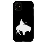 Custodia per iPhone 11 Ragazzo su un Buffalo Silhouette
