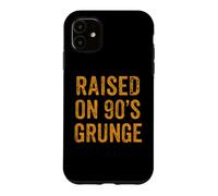 Custodia per iPhone 11 Raised On 90s Grunge Vintage Alternative Rock Design