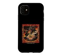 Custodia per iPhone 11 Ramen Bestia Mitico Noodle Festa Drago Ramen