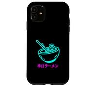 Custodia per iPhone 11 Ramen Destiny Anime Giapponese Semplice Giapponese Kawaii Artstyle