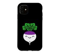 Custodia per iPhone 11 Rapa vegetali divertenti alimenti alimentari semplice rapa