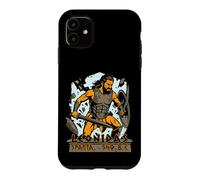 Custodia per iPhone 11 Re Leonida di Sparta 540 dc Spartano con elmetto