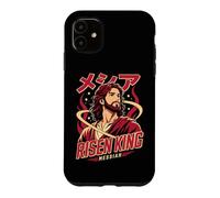 Custodia per iPhone 11 Re Risorto Messia Cristiano Anime Manga Gesù Fede Arte