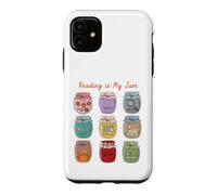 Custodia per iPhone 11 Reading is My Jam Bookworm Generi letterari Vasetti