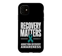 Custodia per iPhone 11 Recovery Matters Drug Alcol Addiction Awareness Teal