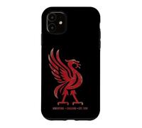 Custodia per iPhone 11 Red Liverpool Inghilterra Est. 1207 Liverbird colossale invecchiato