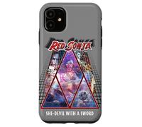 Custodia per iPhone 11 Red Sonja Poster Synthwave Redhead Epic Cyberpunk anni '80 retrò