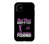 Custodia per iPhone 11 Reel Moms Keep It Tidy Fishing Mom