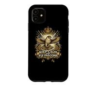 Custodia per iPhone 11 Regalo per gli amanti della falconeria Keep Calm and Fly