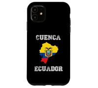 Custodia per iPhone 11 Retro Cuenca Ecuador Distressed Ecuador Bandiera Ecuador