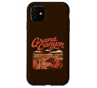 Custodia per iPhone 11 Retro Grand Canyon National Park Vintage Style 80s