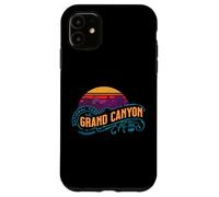 Custodia per iPhone 11 Retro Grand Canyon National Park Vintage Tramonto Souvenir