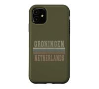 Custodia per iPhone 11 Retro Groningen Paesi Bassi