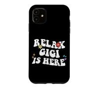 Custodia per iPhone 11 Retro Groovy Relax GIGI Is Here Funny Mother's Day Nome