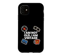 Custodia per iPhone 11 Retro Nostalgia I Am Not Old I Am Vintage