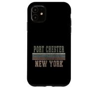 Custodia per iPhone 11 Retro Port Chester New York