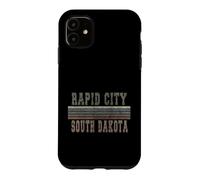 Custodia per iPhone 11 Retro Rapid City Dakota del Sud