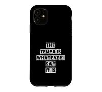 Custodia per iPhone 11 Retro The Tempo Is Whatever I Say Drummer Art