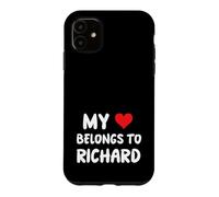 Custodia per iPhone 11 Richard - Il mio cuore appartiene a Richard - Amore