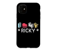 Custodia per iPhone 11 Ricky Nome cane personalizzato Ricky Pet Lover