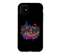 Custodia per iPhone 11 Ricordo dell'orizzonte della città di Hanoi - Graffiti