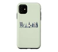 Custodia per iPhone 11 Rifugio per un fine settimana in montagna in campeggio Campfire Wine Cabin