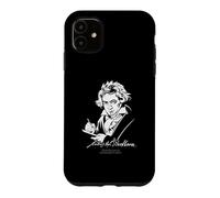 Custodia per iPhone 11 Ritratto e firma di Ludwig van Beethoven