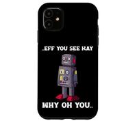 Custodia per iPhone 11 Robot divertente Malfunzionamento Tech Nerd Science Robotics